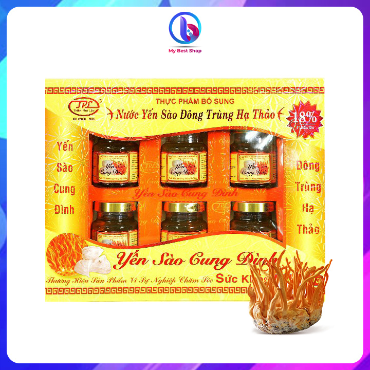 Nước yến Đông Trùng Hạ Thảo - 18% tổ yến - Yến Sào Cung Đình - nước yến sào, nước yến cho bé