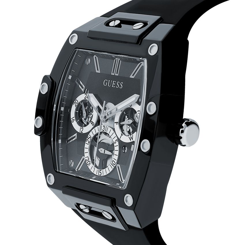 Đồng Hồ Nam Guess GW0203G3 Mặt Hình Quả Trám Dây Silicone 43 x 51mm