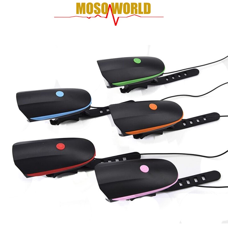 Mosoworld Đèn Tích Hợp Chuông Đa Năng 120db Cho Xe Đạp