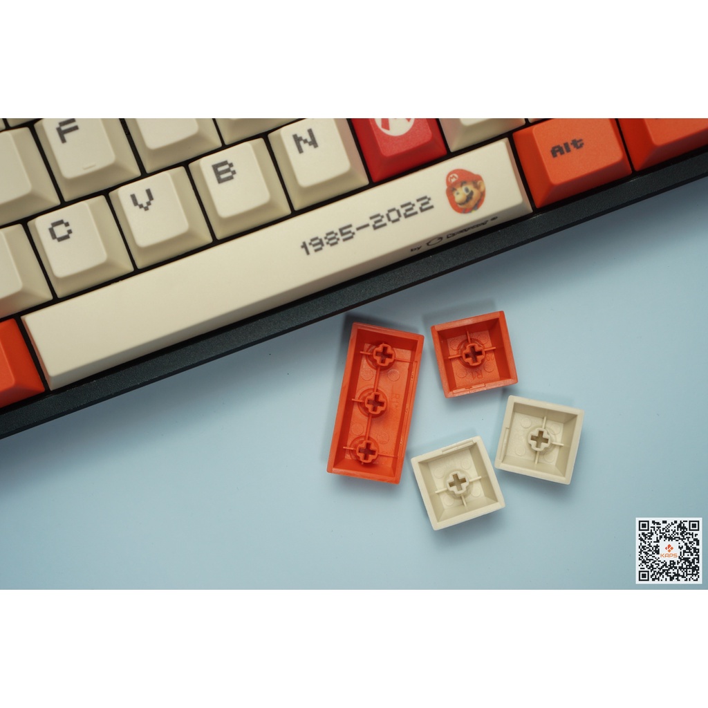 Keycap MARIO 2022 Full-box - 127 nút - CHERRY - PBT - Dyesub - cho bàn phím cơ (Filco, Leopold, IKBC, Edra, keychron)