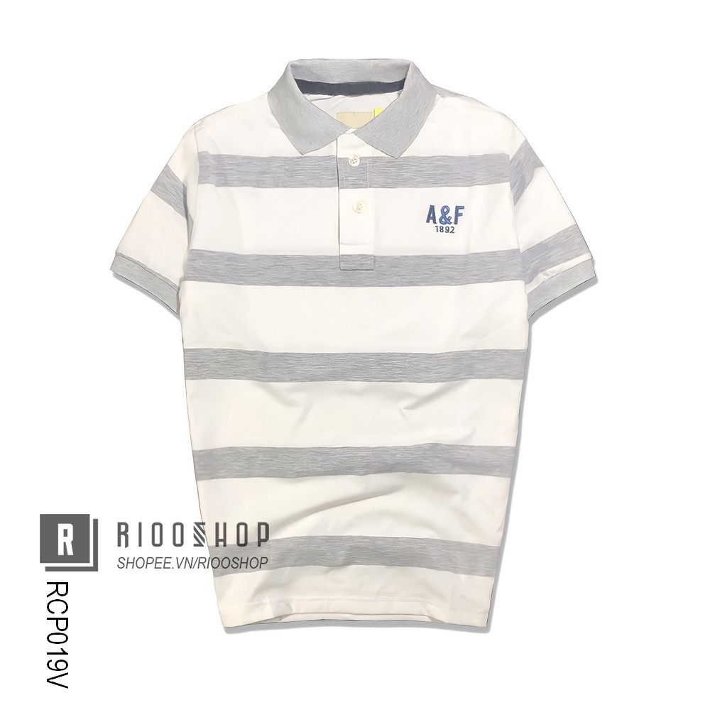 Áo phông nam ngắn tay có cổ sọc ngang AF cực đẹp RCP019V - áo polo nam cotton Riooshop | BigBuy360 - bigbuy360.vn