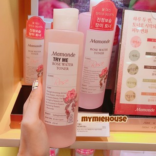 Nước hoa hồng rose water toner mamonde