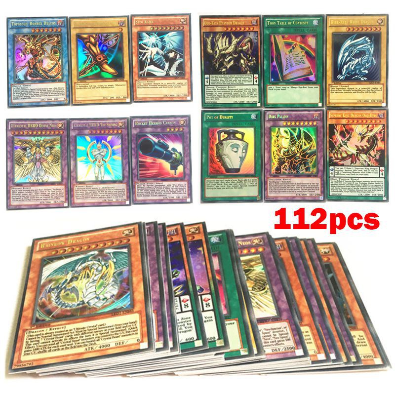 112 Cái Anime Yu-Gi-Oh! Bộ Thẻ Bài yugioh Ảo Thuật Dành Cho Trẻ Em