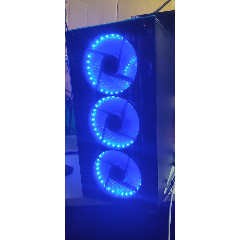 case Led Cường Lực xeon 1230V2(~i7-3770) thế hệ 3 -Ram ddr3 16gb -VGA rời RX560 4GB/ddr5 -SSD 60GB HDD 500GB 95