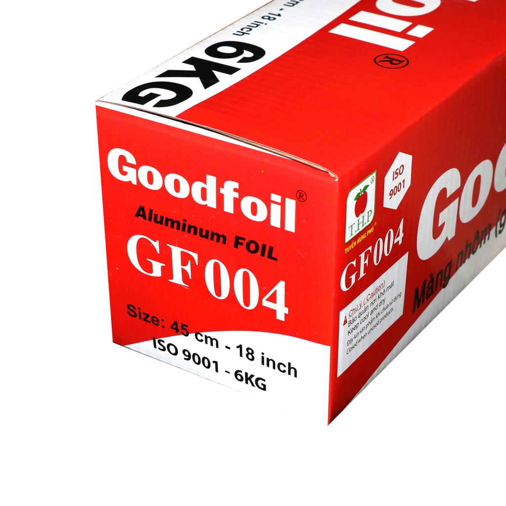 Giấy bạc nướng, màng nhôm Goodfoil GF004-6kg kích thước 45cm x 300m giày chất lượng cao danh cho nhà hàng, quán nướng