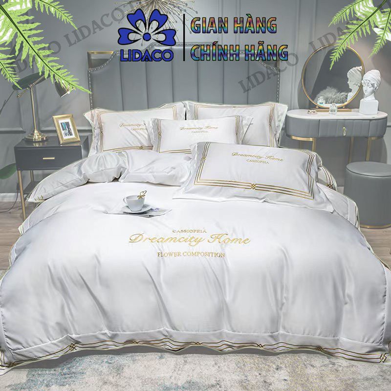 Bộ Chăn Ga Gối Lụa Dream Lidaco Home Nhiều Mẫu Lựa Chọn