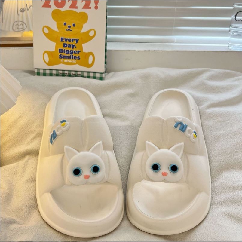 Dép bánh mì nữ quai ngang MEO bản cao cấp - Dép ulzzang êm chân phong cách Hàn Quốc