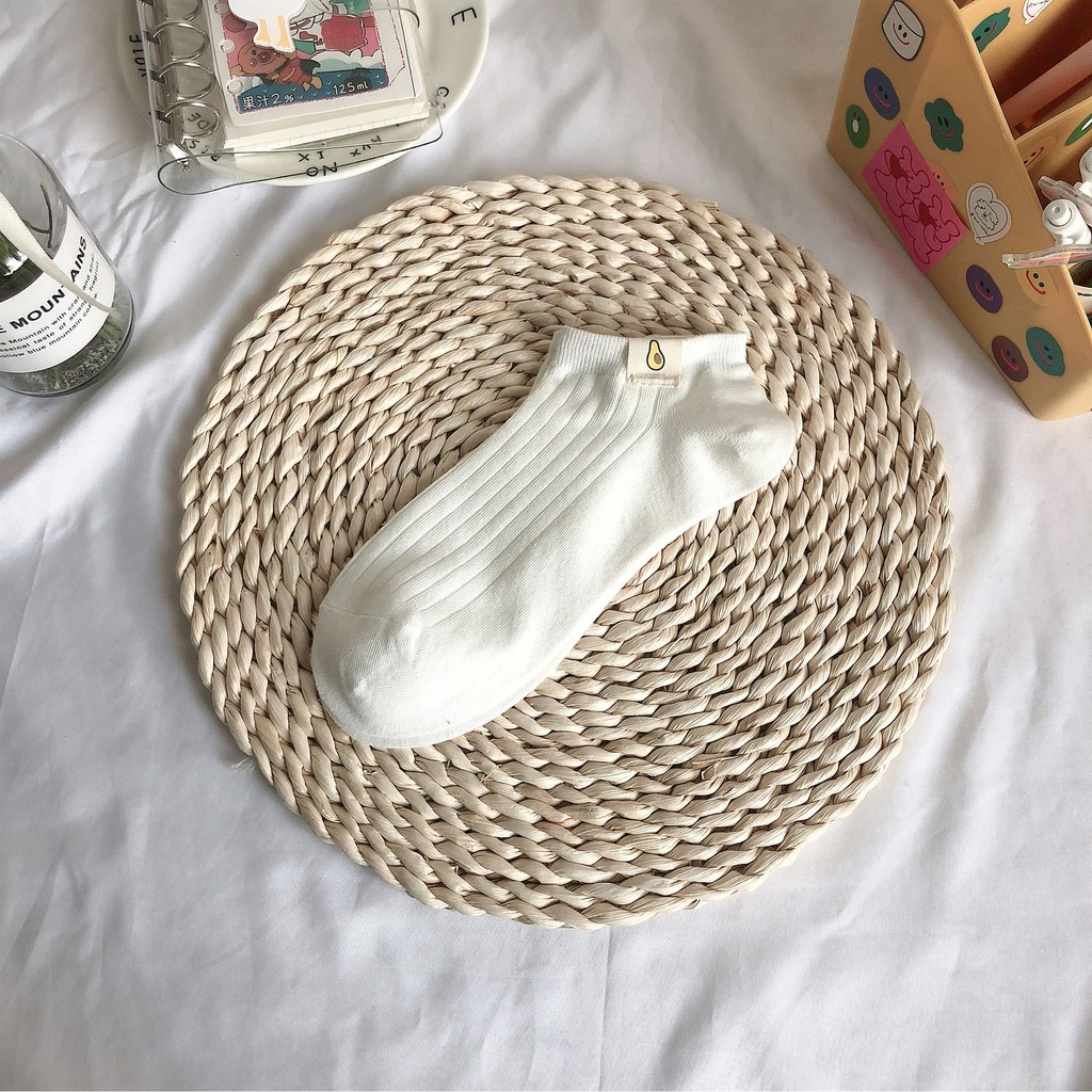 Tất Cổ thấp Nữ In hình Họa tiết Hoạt hình Dễ thương Cotton Ulzzang Hàn Quốc Vớ Cổ ngắn nữ Nhật Bản