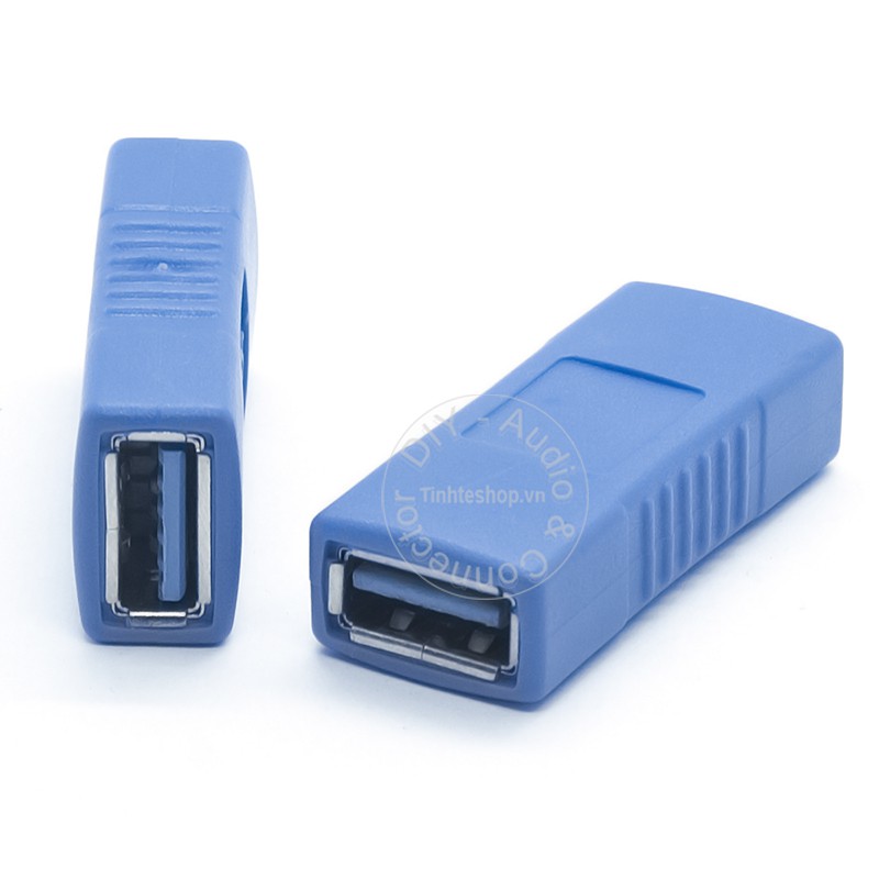 Đầu nối USB 3.0 2 đầu cái - USB 3.0 AF sang USB AF - Khẩu nối cáp USB 3.0 female 1 chiếc