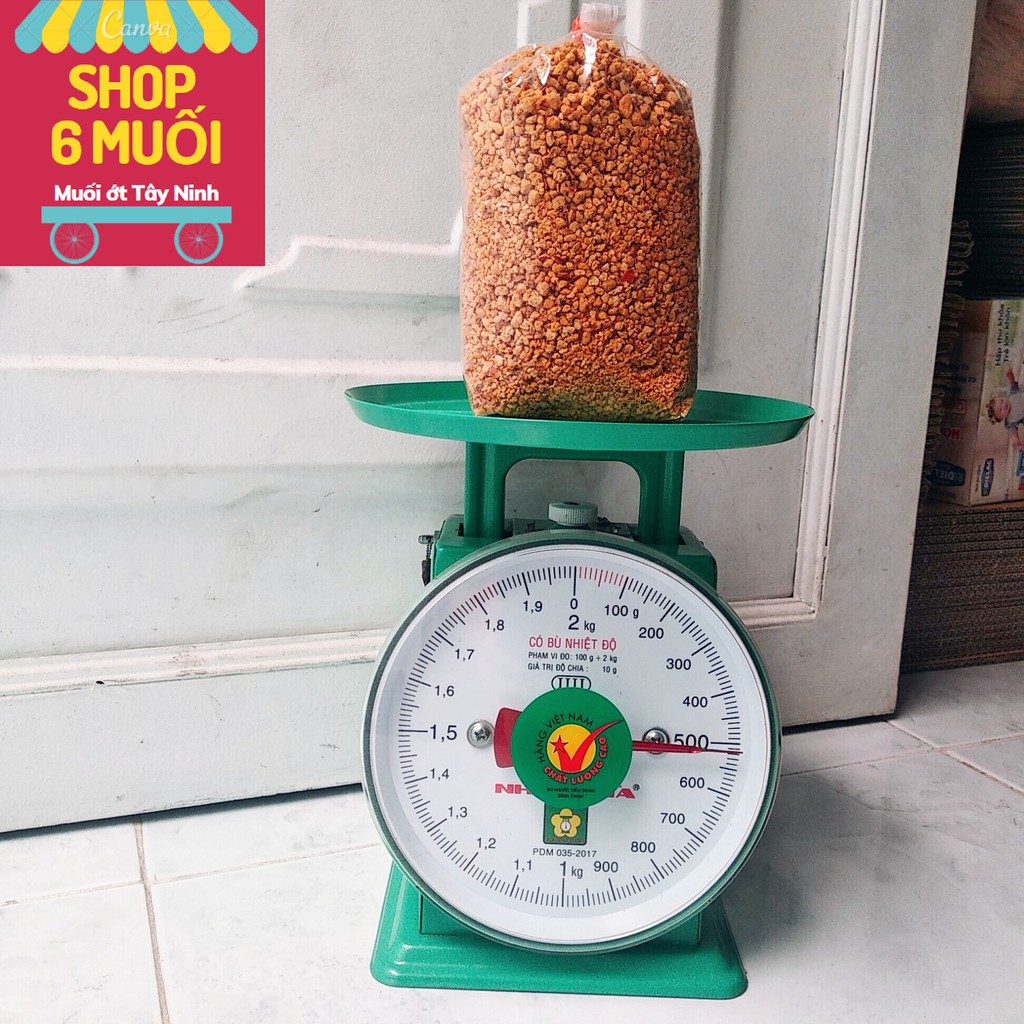 [Ảnh thật] [500gr] Muối ớt Tây Ninh loại thường *HỘT TO* (ăn chay được, có tỏi) | BigBuy360 - bigbuy360.vn
