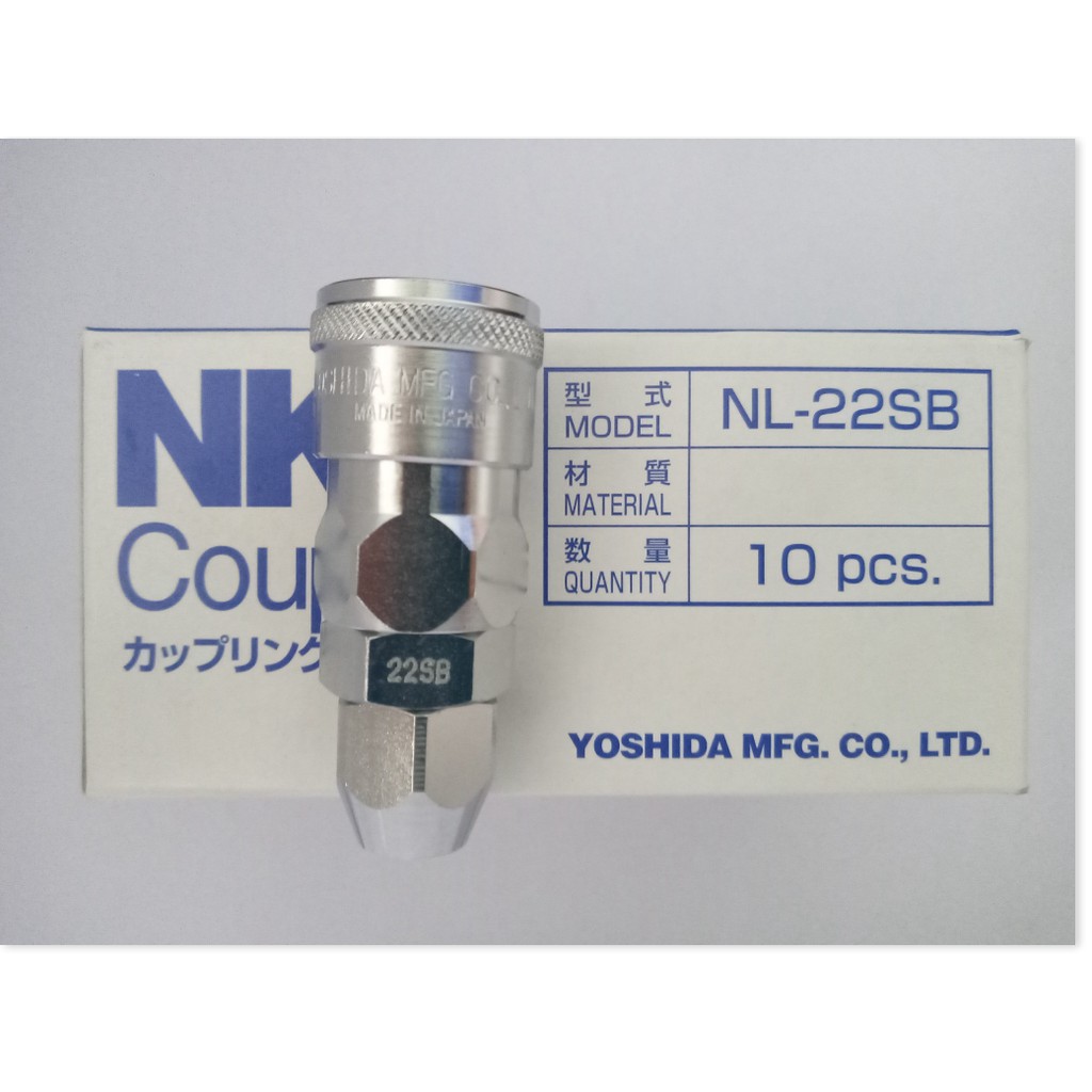 Đầu nối nhanh đai siết 1/4 NKC NL-22SB YOSHIDA Nhật Bản