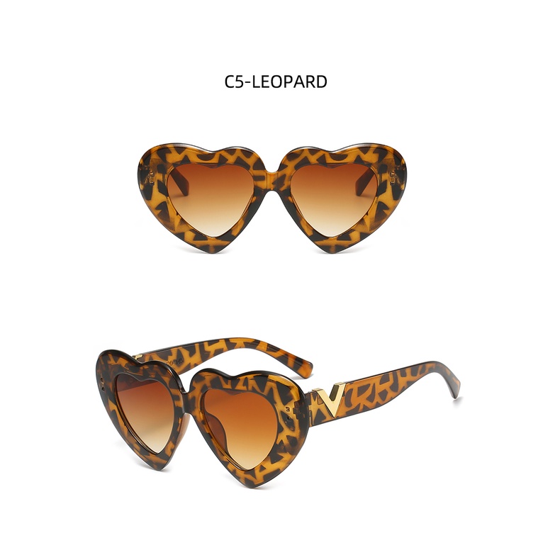 Kính Mát Gọng Hình Trái Tim Thời Trang 2022 Phong Cách Âu Mỹ