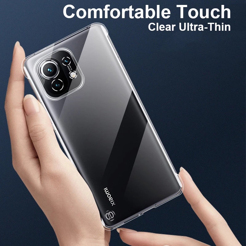 Ốp Điện Thoại Nhựa Chống Sốc Không Viền Cho Xiaomi Redmi Note 8 9 10 Pro Xiaomi 10 11 10T Pro Mi 12 12X 12Pro