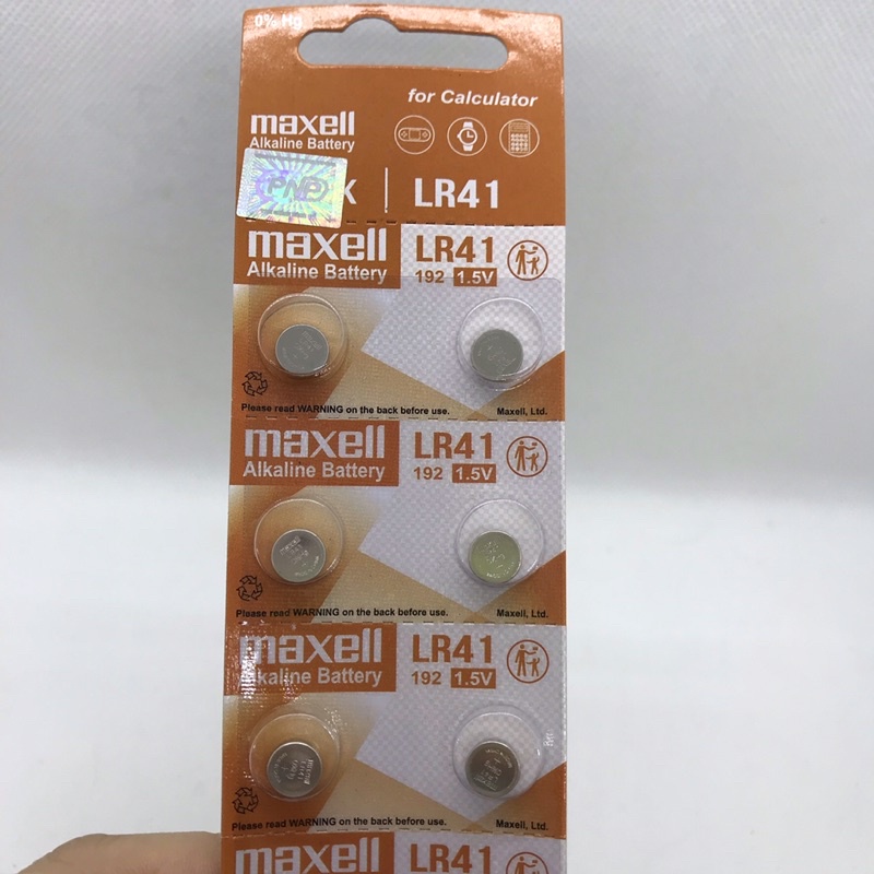 Pin cúc áo nhỏ MAXELL mã LR44 ( A76 hay AG13), mã LR41 ( 192 hay AG3), mã LR1130 (189 hay AG10) chính hãng