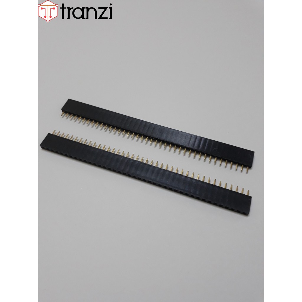 Giăm cắm 2.54mm đơn cái thẳng 40P 8.5mm đen - túi 10 cái