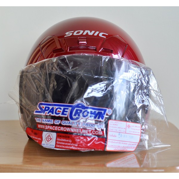 Mũ bảo hiểm SPACE CROWN Sonic Thái Lan (Xanh- Đen- Đỏ)