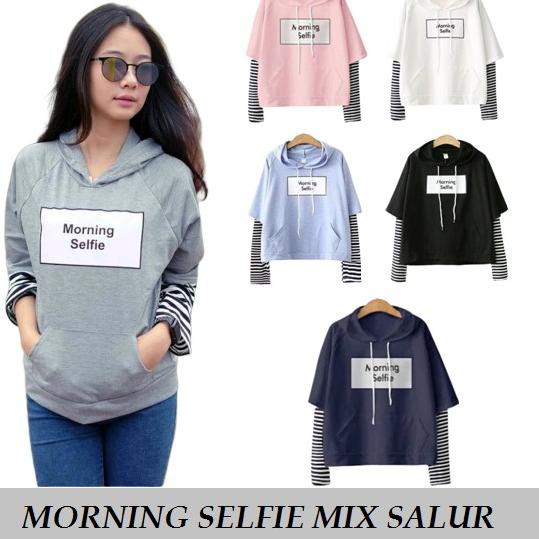 Áo Hoodie 6.6 Michellestore Morning Selfie Mix