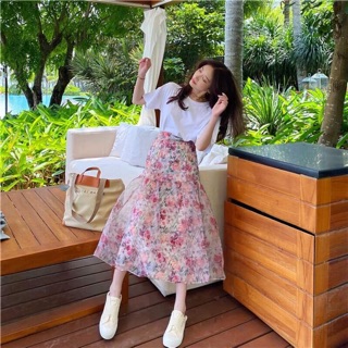 [Trả hàng] Chân váy hoa Taobao