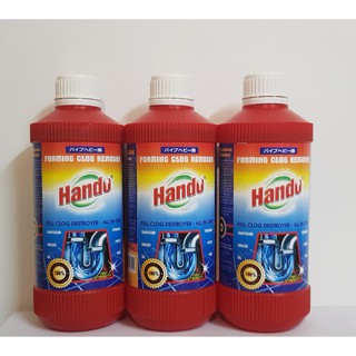 Combo 3 chai thông cống hando 570ml xuất khẩu