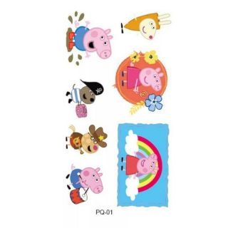 Hình xăm heo Peppa (6-8 miếng)