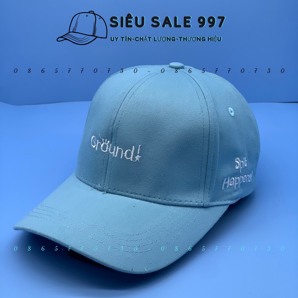 MŨ LƯỠI TRAI NAM NỮ THÊU GROUND!, NÓN KẾT PHỐI MÀU SIÊU ĐẸP HÀNG UNISEX