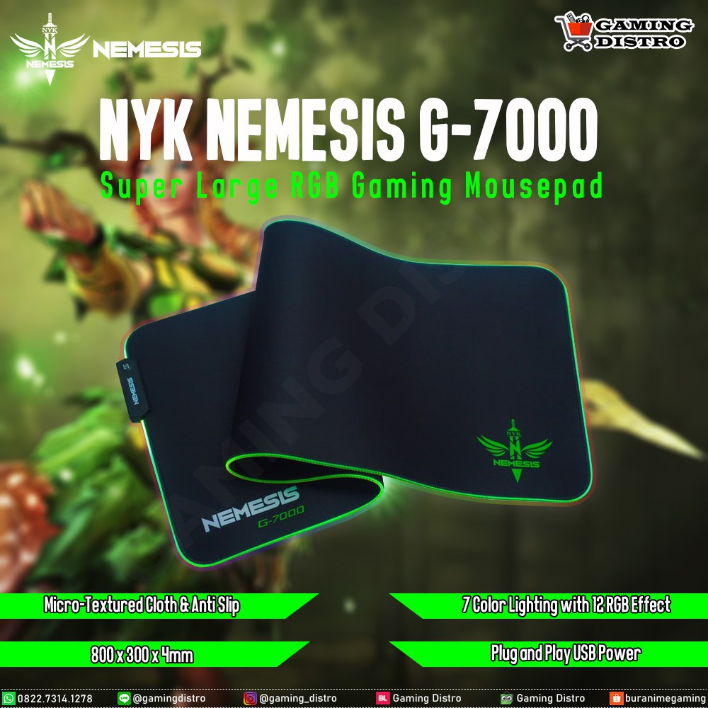 Miếng Lót Chuột Chơi Game Nyk Nemesis G-7000 / G7000 Xxl Rgb