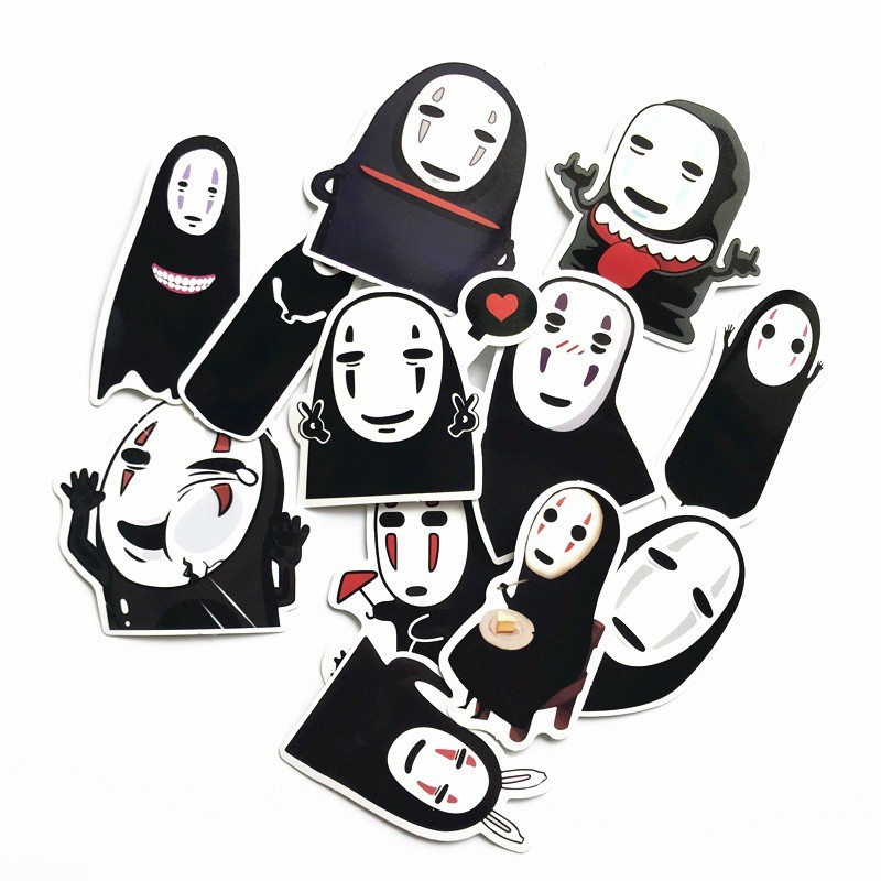 J· Bộ Hình Dán Chống Thấm No Face Man, 12 tờ/bộ