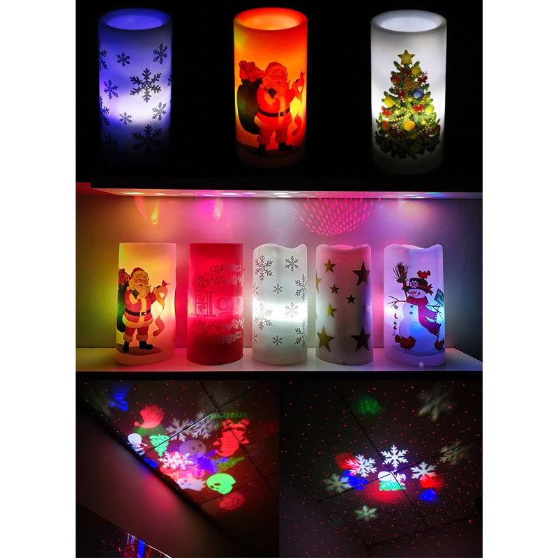 Đề Can Dán Trang Trí Hình Trụ Sáp Thật Độc Đáo Ấm Áp