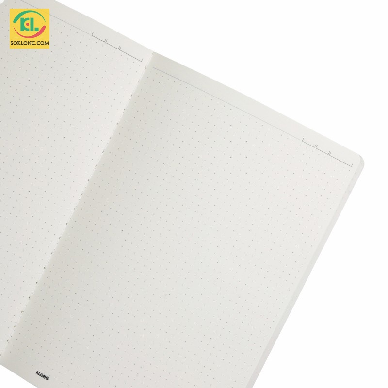 Vở 120 trang ruột chấm Dot Grid may dán gáy B5 MS 838 Klong, cuốn tập sổ Klong [Chọn Màu]