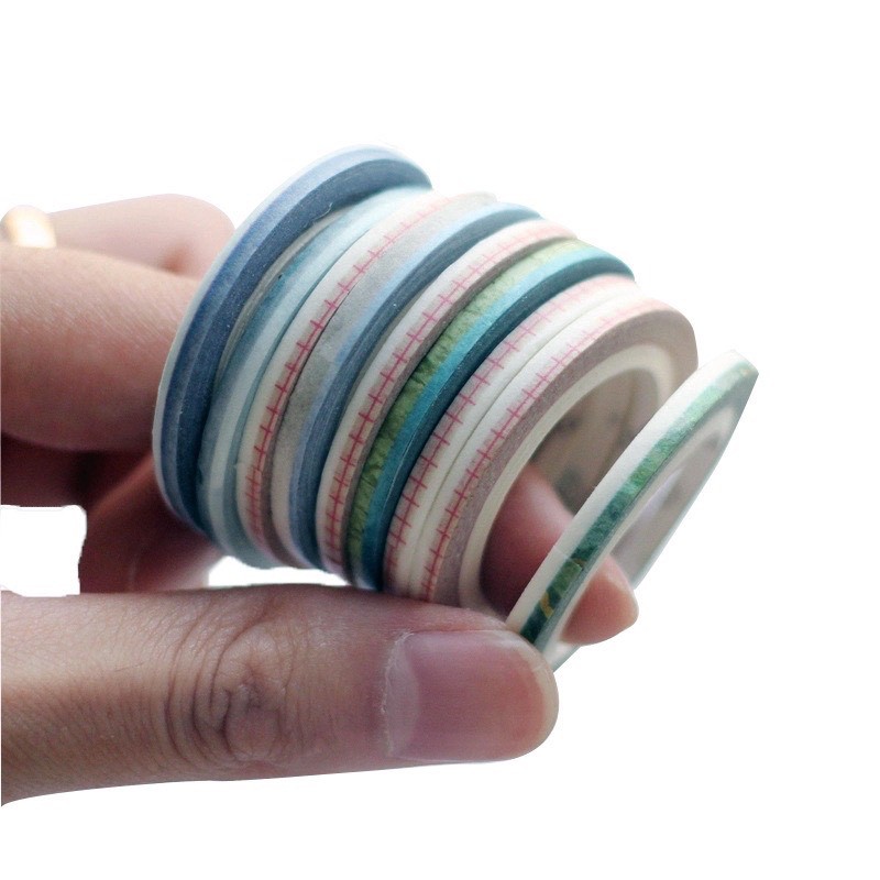 Combo 10 cuộn washi Tape super mini siêu dễ thương - MiuSua