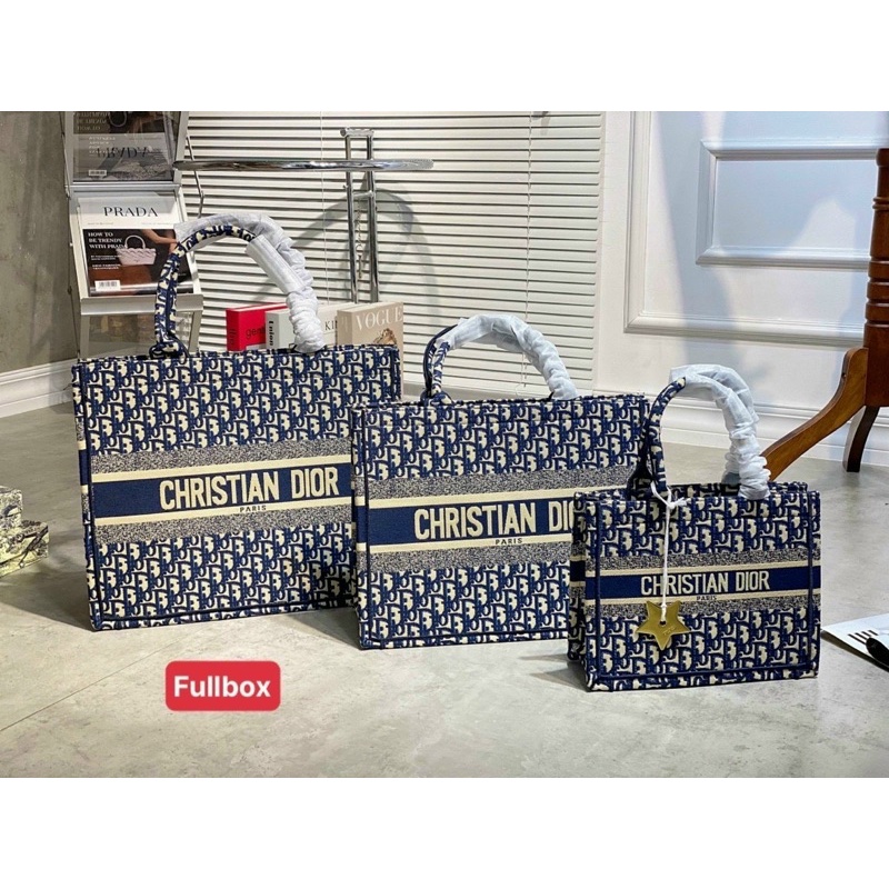 TÚI DI"OR TOTE BAG THÊU ĐỦ 3 SIZE