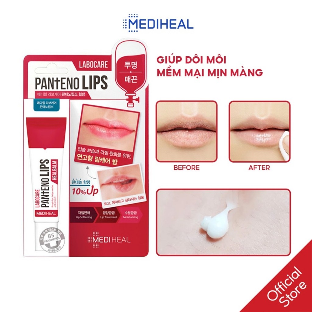 Son Dưỡng Môi Mediheal Labocare Pantenolips Healbalm Ban Đêm 10ml