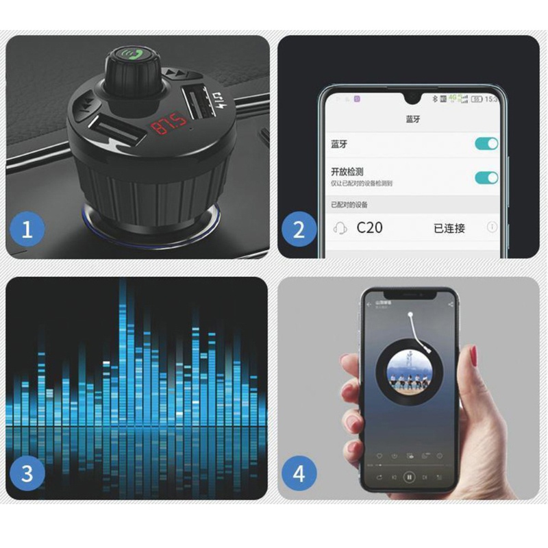 Thiết Bị Nhận Tín Hiệu Bluetooth Không Dây 5 0 Tiếng Ồn Thấp