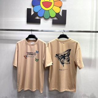 (Full tem tag logo) DIRTY COINS Monarch Butterfly T-Shirt V2 - Áo thun DirtyCoins Bướm Tan