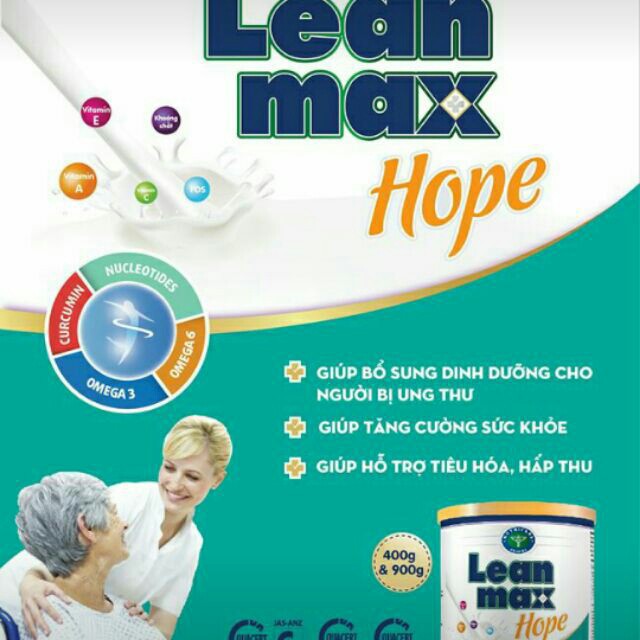 sữa Lean Max Hope 900g ( Dinh dưỡng dành cho bệnh Ung Thư)