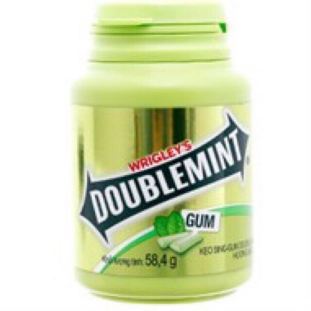 Combo 6 hủ kẹo Singgum Doublemint 58.4g