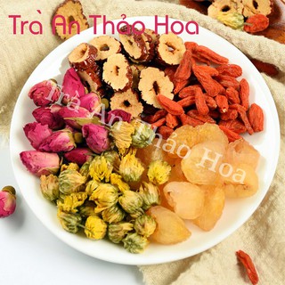 Trà Hoa Cúc, Hoa Hồng, Kỷ tử, táo đỏ, long nhãn TM01 - Trà An Thảo Hoa