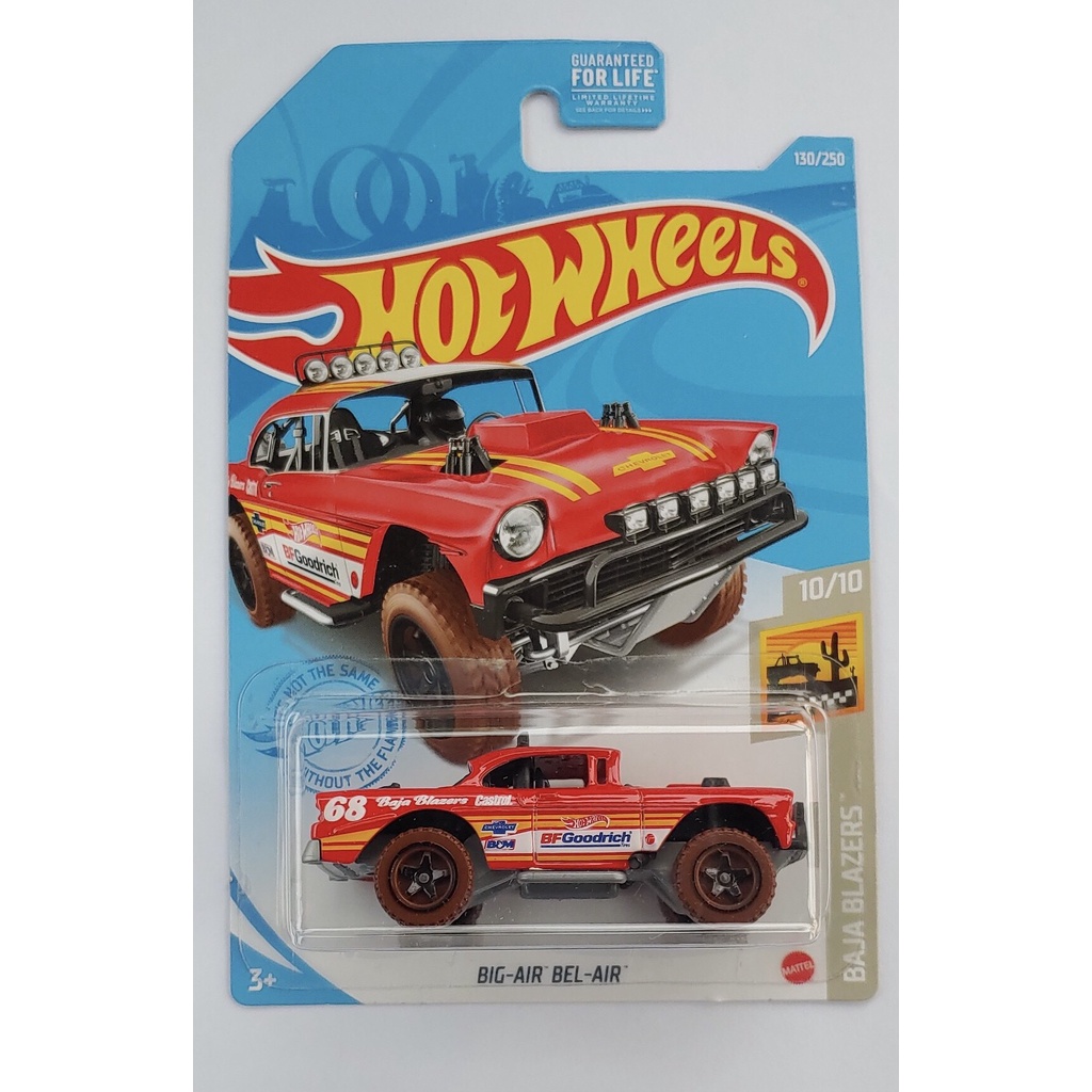 Xe mô hình tỉ lệ 1:64 Hot Wheels T-7 card US Big-Air Bel-Air ( đỏ )