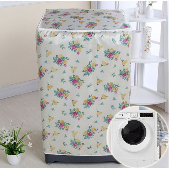 Áo Trùm Máy Giặt  Satin Cửa Trước 7-8kg  Chống Thấm Nắng Nước