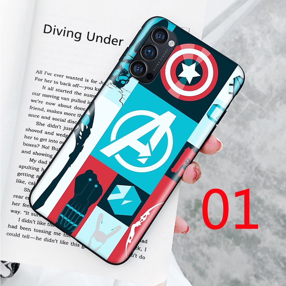 Ốp Điện Thoại Mềm Hình Marvel Avengers WI-80 Cho Samsung Galaxy Note 9 Ultra 8 20 S22 10 Plus Lite
