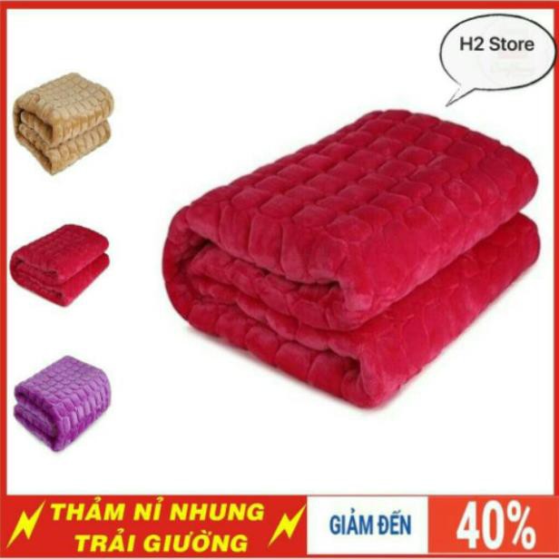 [GIÁ SỈ]  Ga nỉ nhung trải giường kt 2mx2.2m loại dày dặn