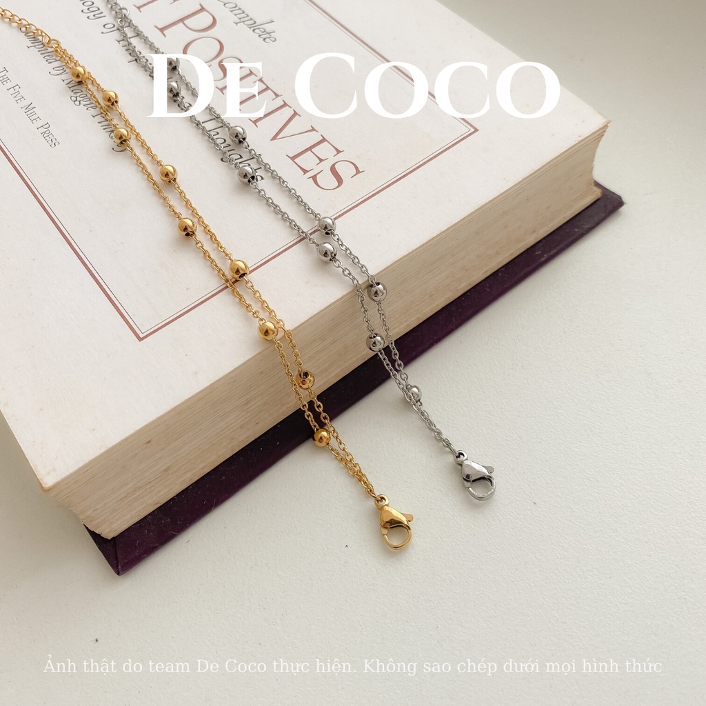 Vòng tay nữ DECOCO ACC Dot Chain