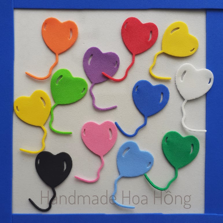 Set 20 cái bong bóng bằng giấy xốp, 2 size -Trang trí mầm non, bảng thông báo, thiệp, phong bì, bao lì xì, scrapbook