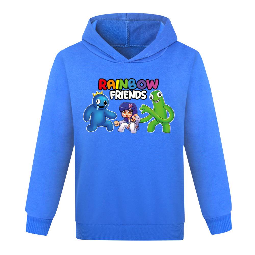 Áo Hoodie Dáng Rộng ST1 Roblox Rainbow Friend Thời Trang Thu Đông Cho Bé