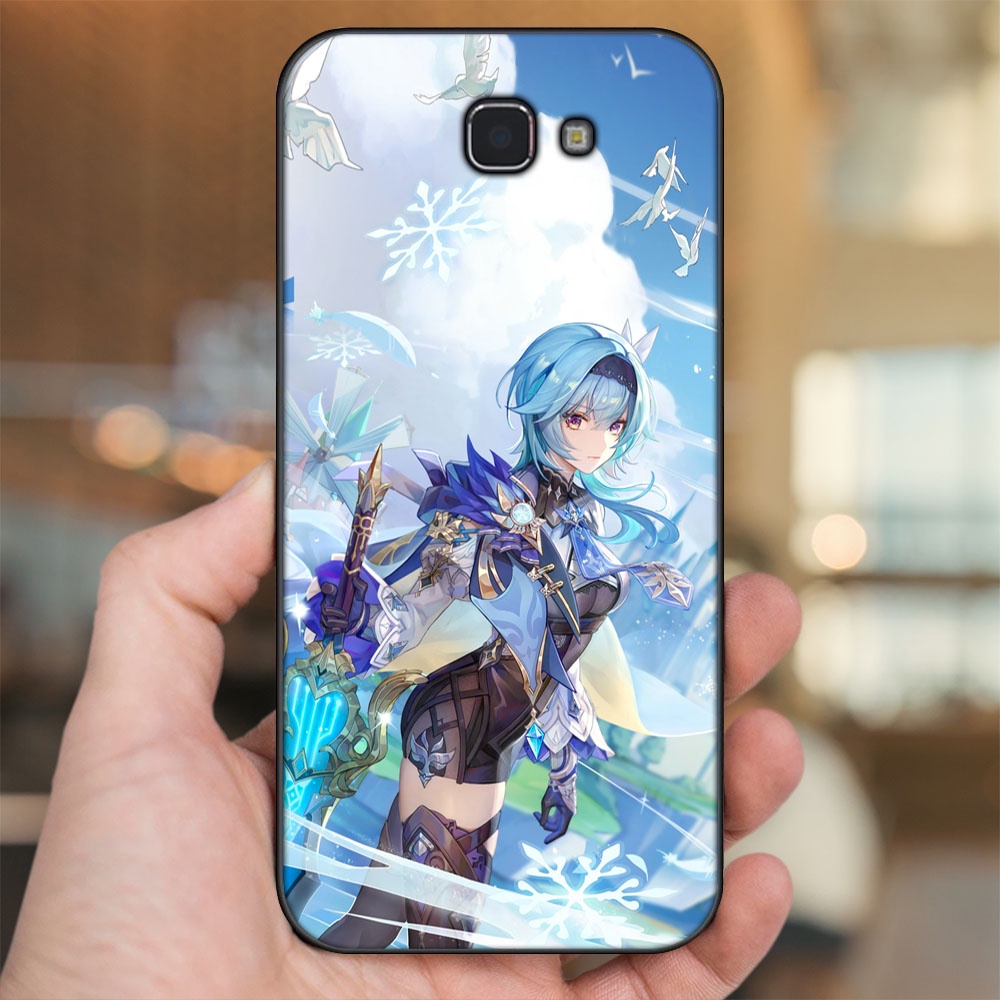 Ốp lưng Samsung J5 Prime, J7 Prime viền đen in hình Eula Genshin Impact