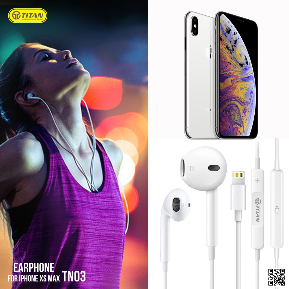 Tai nghe EarPod Lightning Titan TN03 - Hàng chính hãng