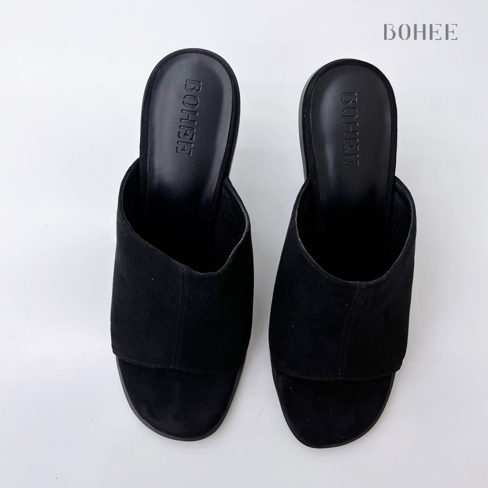 GD41 - Dép Cao Gót Nỉ BOHEE