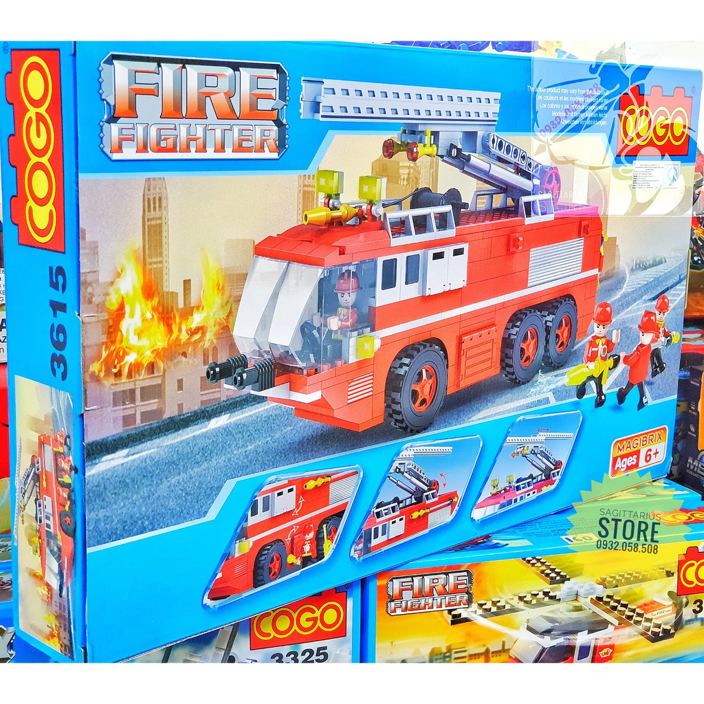 LEGO Lắp Ráp Xe Thang Cứu Hỏa ( 424 Miếng )