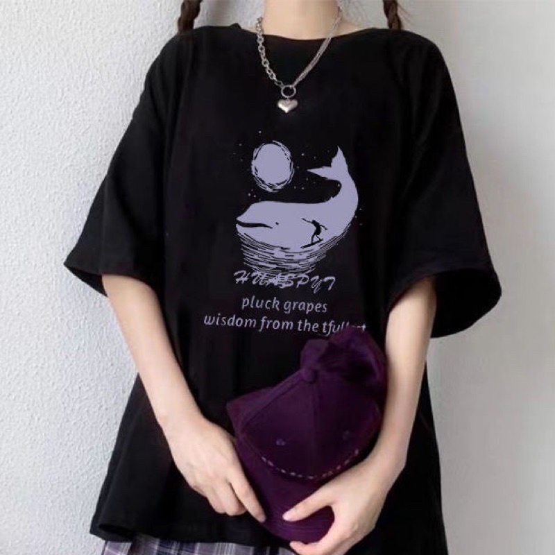 Áo Thun Tay Lỡ 100% Cotton Nam Nữ Form Rộng Unisex Ulzzang