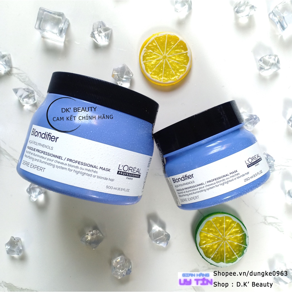 Dầu Hấp Ủ Giữ Màu Tăng Cường Ánh Sắc Trên Tóc Nhuộm Sáng Màu Loreal Professionnel - Blondifier Gloss